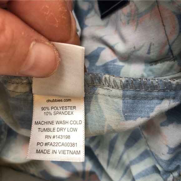 Chubbies Mens Chino Pants Large Gray Casual Straight Drawcord Elastic Waist - Picture 9 of 16